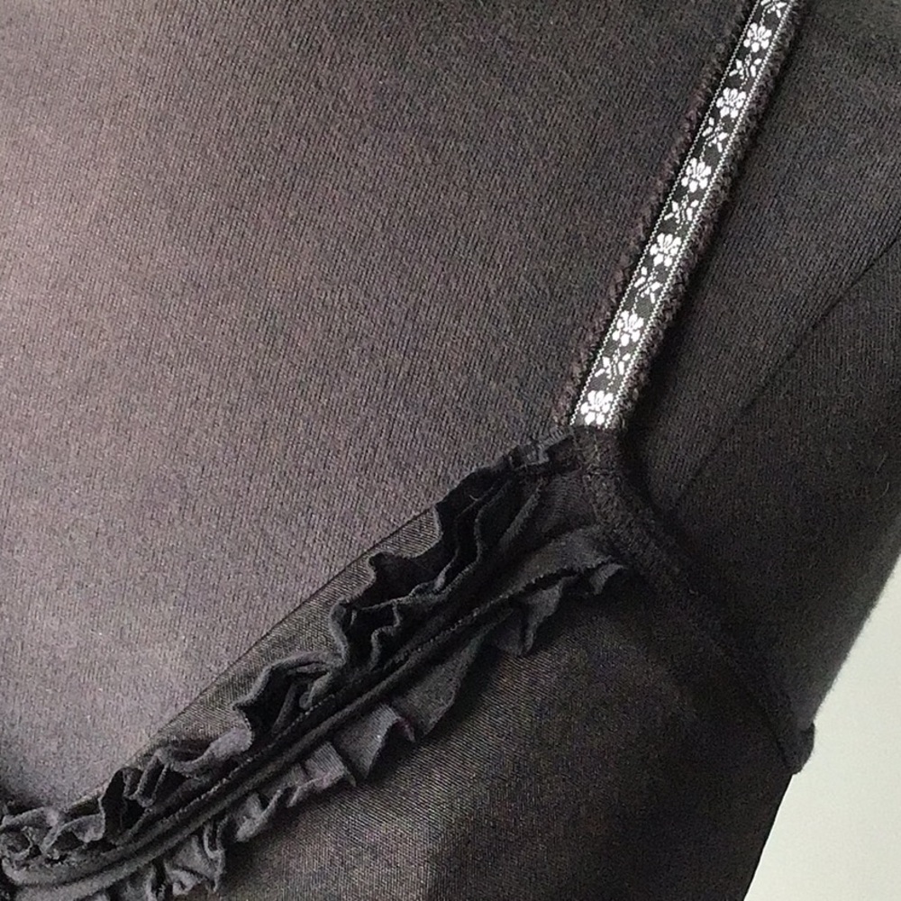 Free People Black Camisole with Embellished Straps - Picture 5 of 7